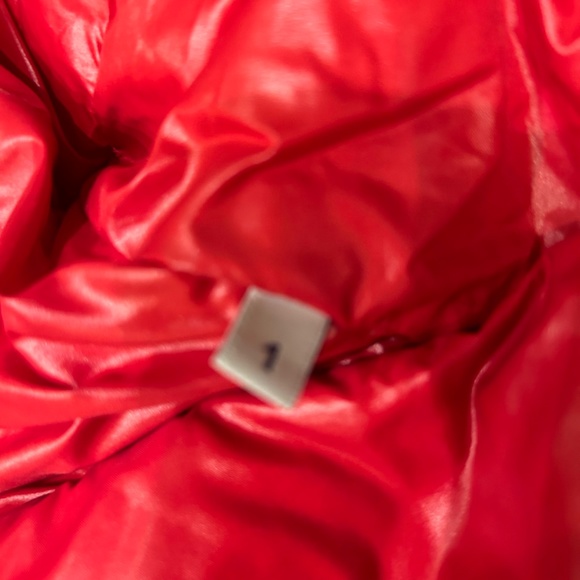 Moncler  woman’s red jacket/ new with out  tags size 1 - Picture 7 of 8